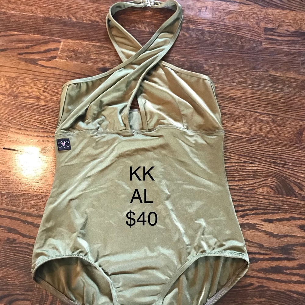 Kandi Kouture Adult large olive green leotard